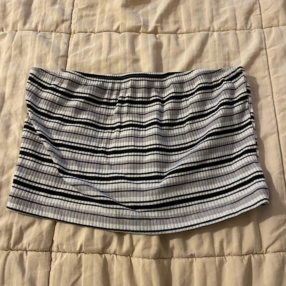 Striped tube top